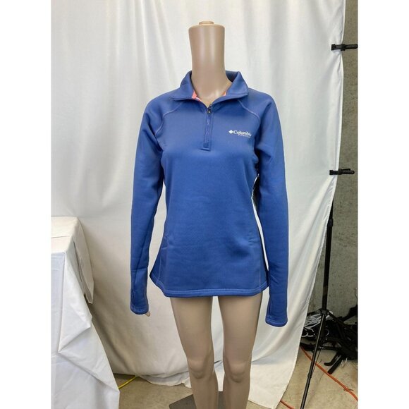 Columbia Women's Northern Ground Size X-Small Blue Half Zip Fleece Jacket NEW - Picture 7 of 13